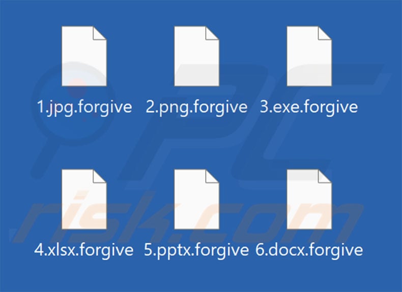 Fichiers cryptés par le ransomware Forgive (extension .forgive)