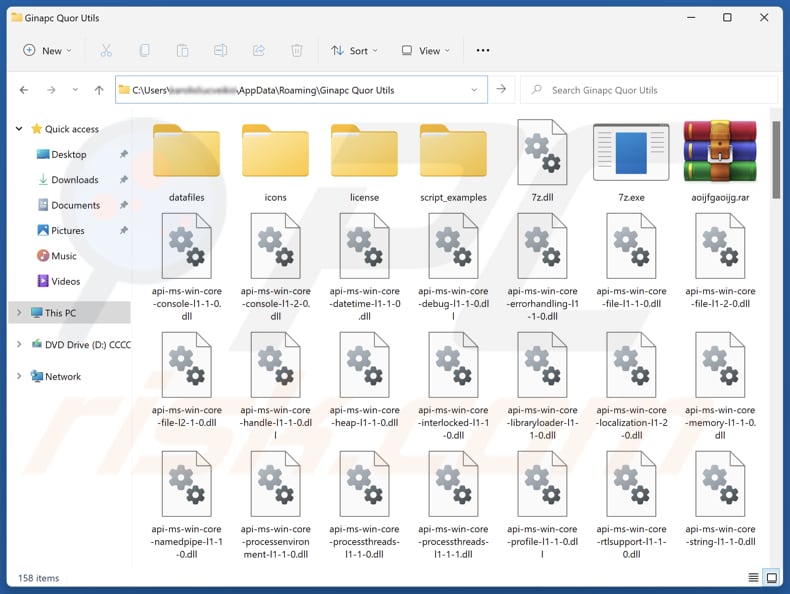 Ginapc Quor Utils application indésirable