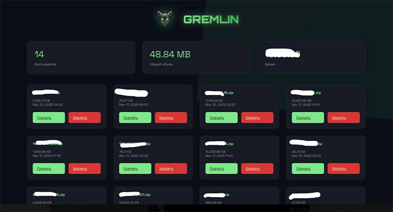 Site de fuite de données du malware Gremlin