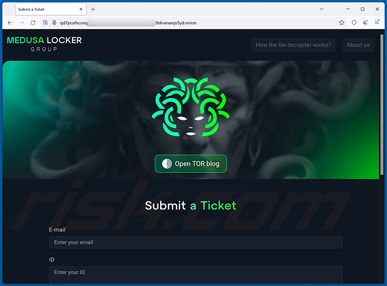 Jackalock ransomware Tor site web du réseau