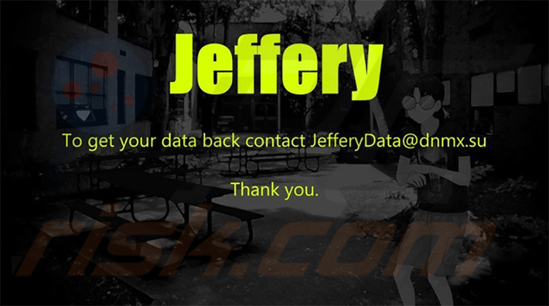 Jeffery ransomware papier peint