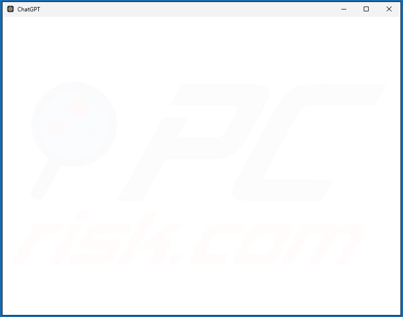 Interface de l'application ChatGPT du logiciel malveillant PipeMagic