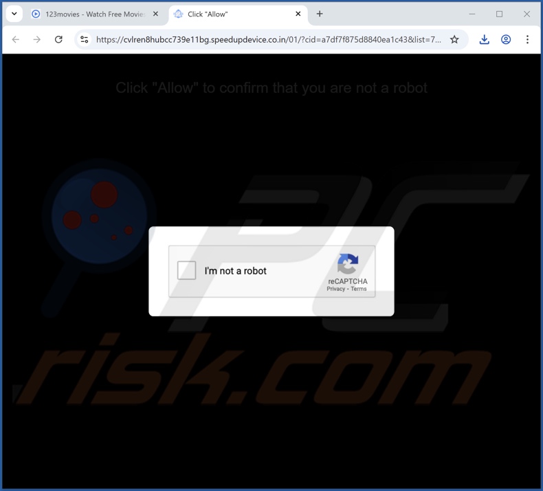 speedupdevice.co[.]in pop-up redirections