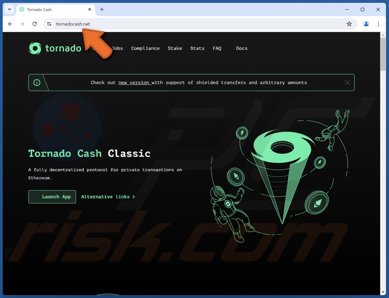 Tornado Cash escroquerie