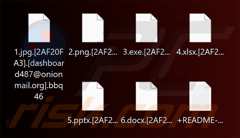 Fichiers cryptés par le ransomware Bbq (extension .bbq46)