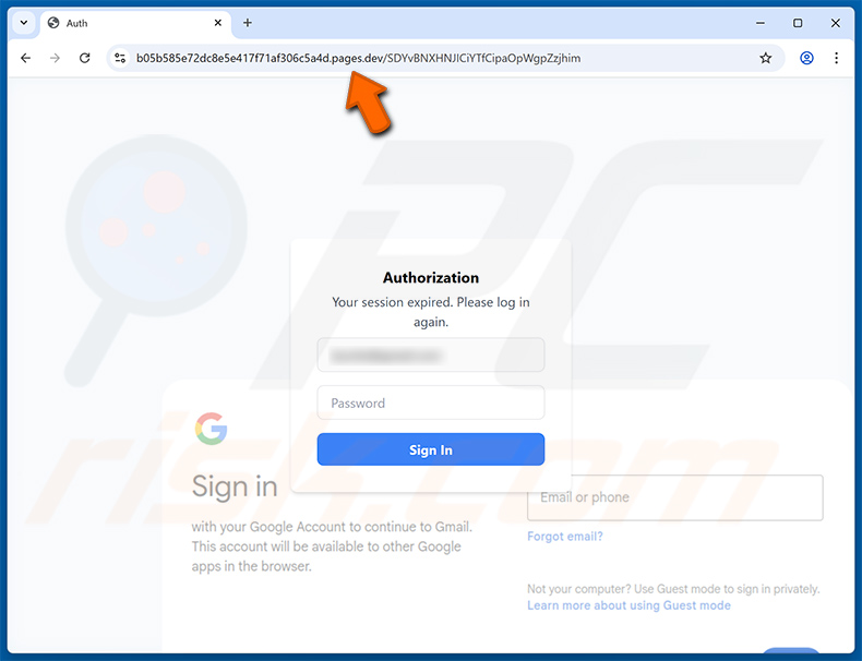 Phishing site promoted via Binance - Urgent Security Alert arnaque par e-mail (2025-05-06)