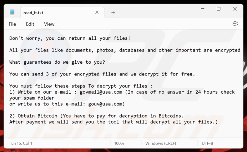 Note de rançon du ransomware Govcrypt (read_it.txt)