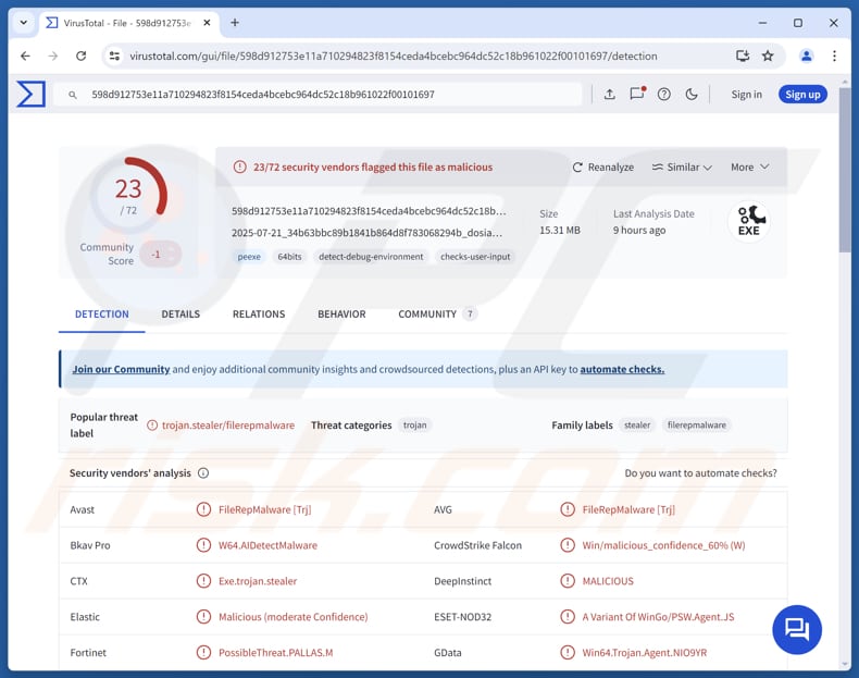 Malware BOFAMET