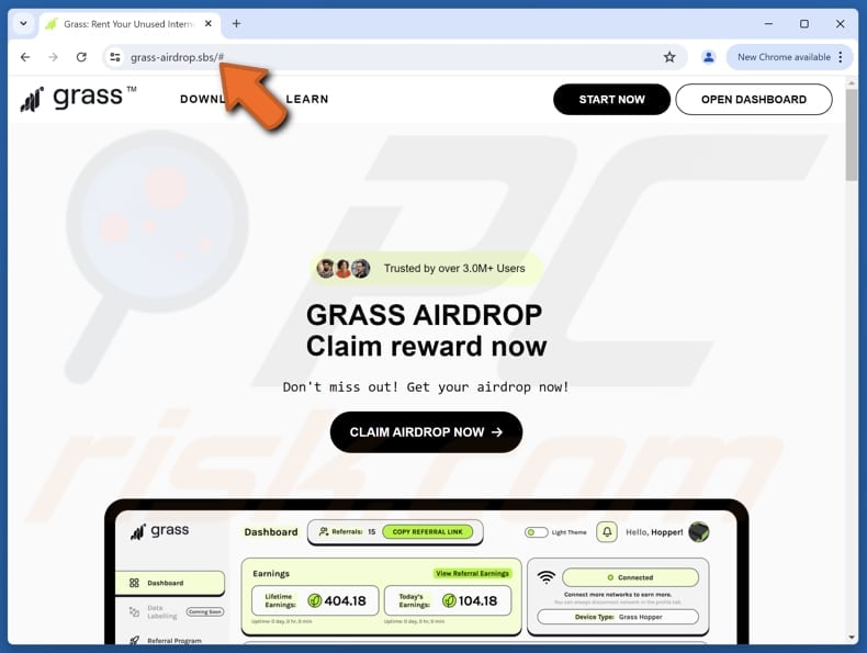 Grass Airdrop scam