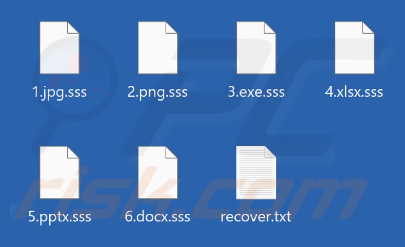 Fichiers cryptés par le ransomware Cephalus (extension .sss)