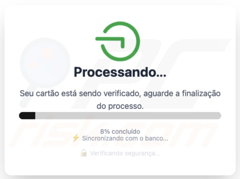 Écran 4 affiché par le malware PhantomCard (vérification)