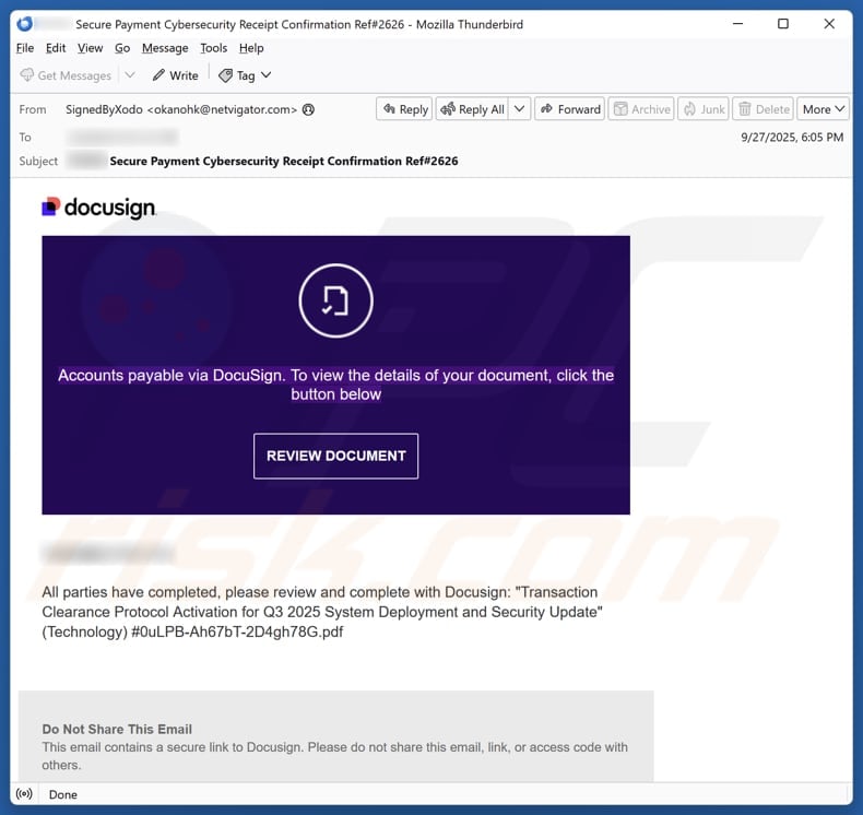 Campagne de spam par e-mail « Email Account Failure Notice »
