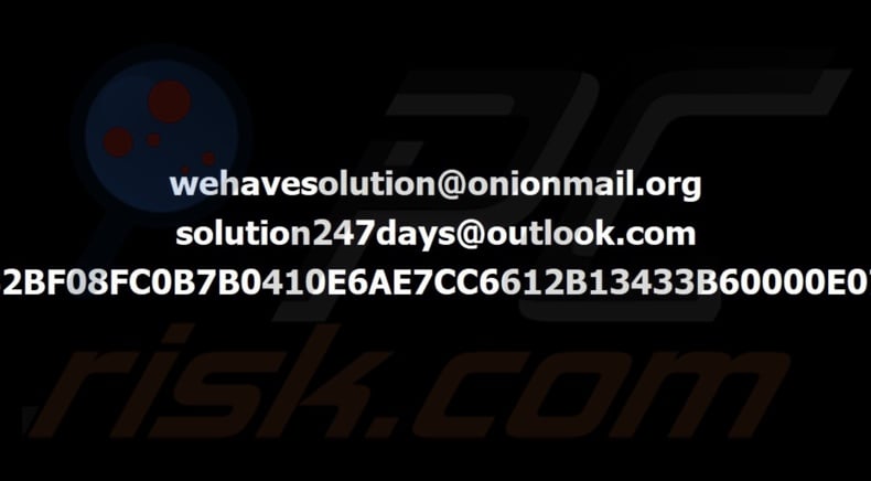 Fond d'écran SolutionWeHave ransomware