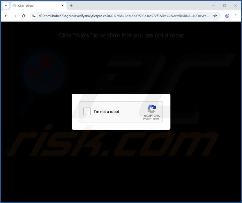 verifyanalyticspro.co[.]in publicités