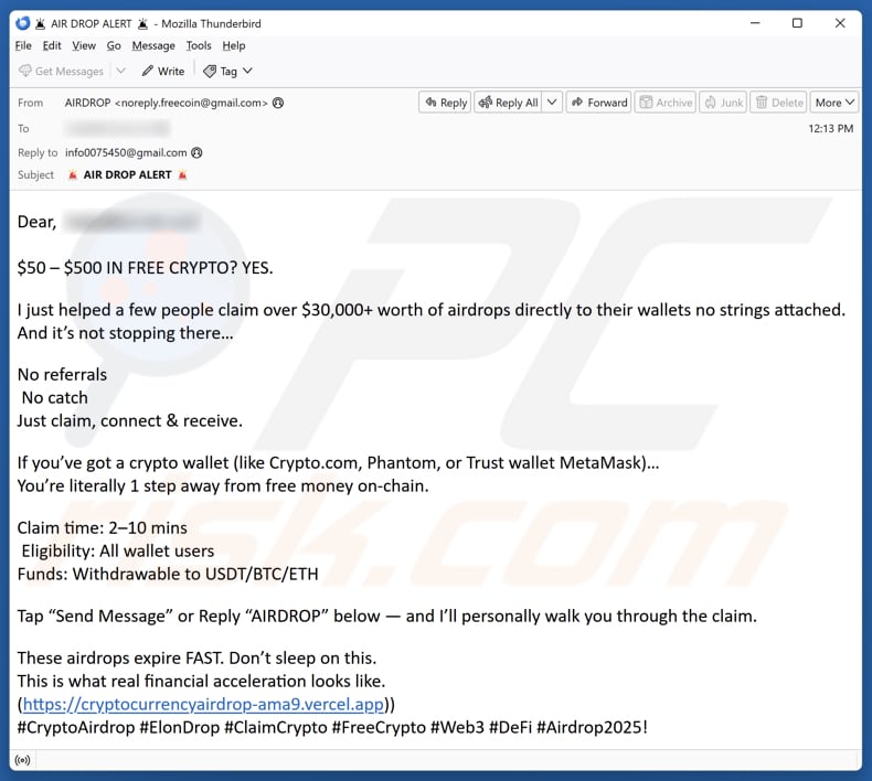 Promoteur d'une arnaque liée au faux protocole Blockchain Vault