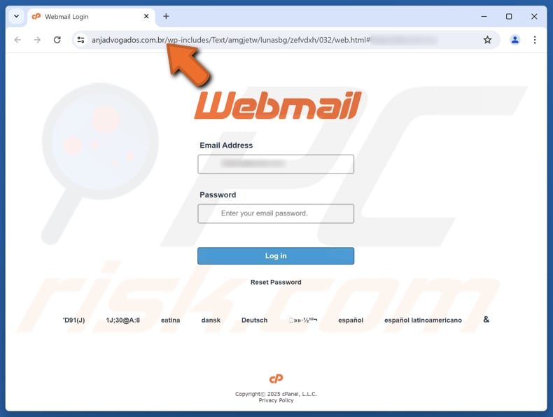 Final Notice - Complete Verification Arnaque par e-mail faux site web (anjadvogados.com.br)