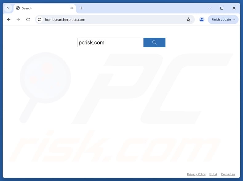 homesearcherplace[.]com pirate de navigateur