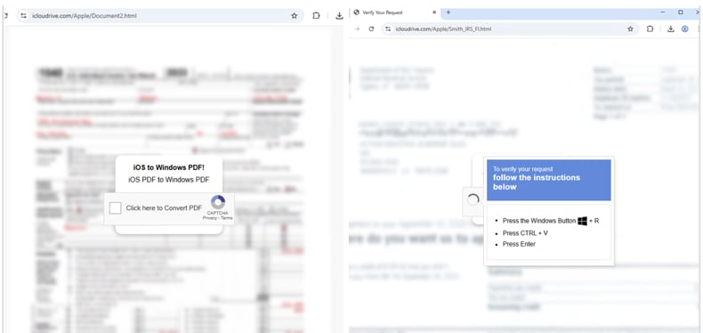 Malware MonsterV2 Technique ClickFix utilisée pour la livraison (source : proofpoint.com)