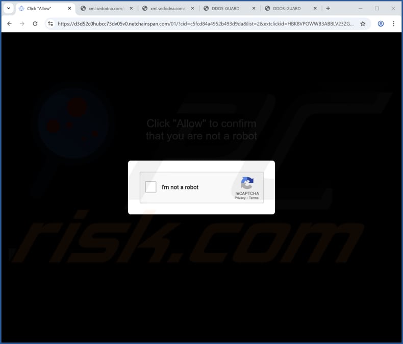 Publicités netchainspan[.]com