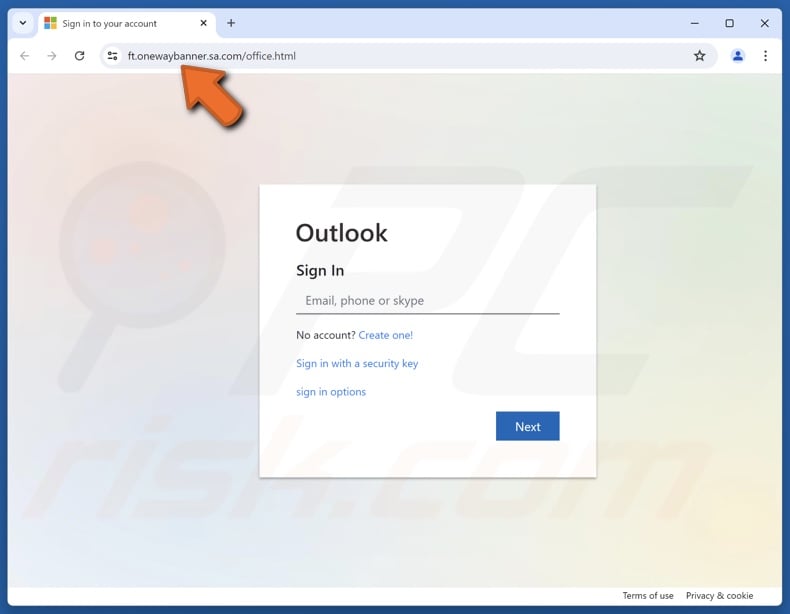 Office 365 Password Reset Request courriel frauduleux faisant la promotion d'un site d'hameçonnage