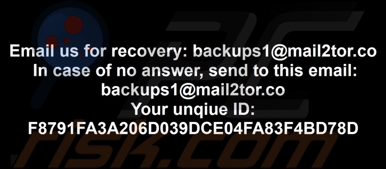 Bactor ransomware papier peint