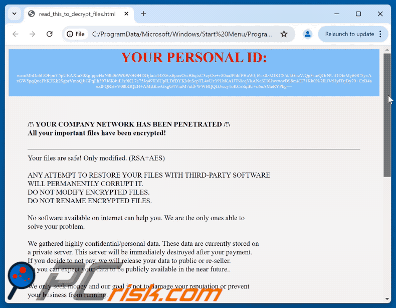 BAFAIAI ransomware demande de rançon (read_this_to_decrypt_files.html) GIF