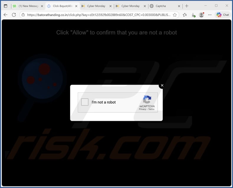 batorathanding.co[.]in pop-up redirections