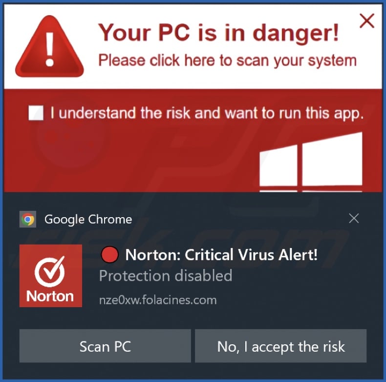 Annonce diffusée par le site web folacines[.]com