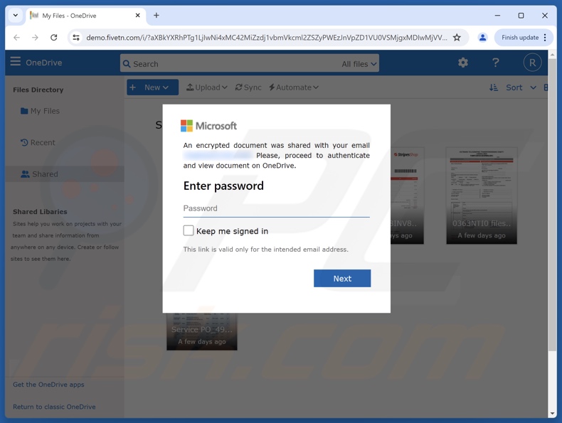 Mediterranean Shipping Company courriel frauduleux faisant la promotion d'un site d'hameçonnage