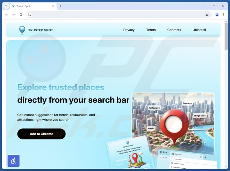 trustedspotsearch.com promoteur de redirection 2