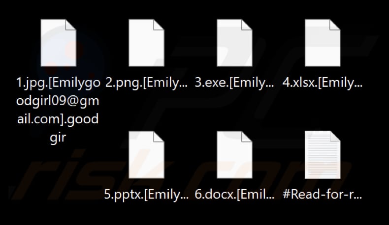 Fichiers cryptés par le rançongiciel GoodGirl (extension .goodgir)