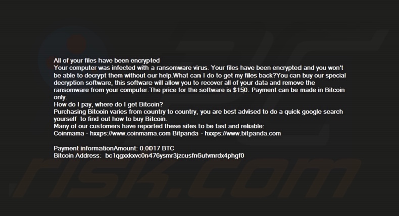 Rançongiciel Pryct papier peint