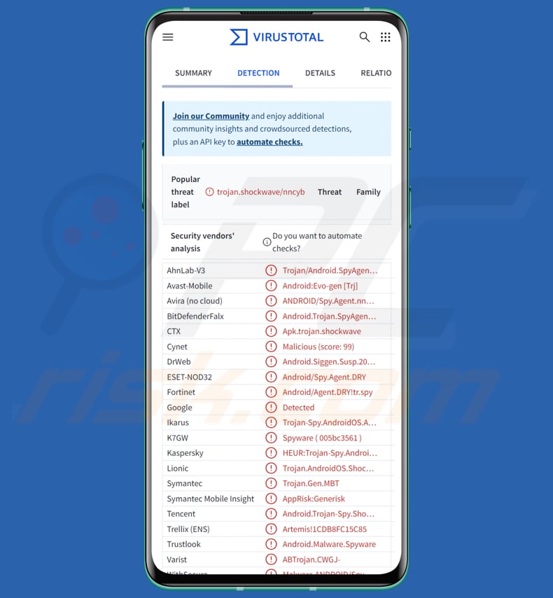 ResidentBat Android Spyware
