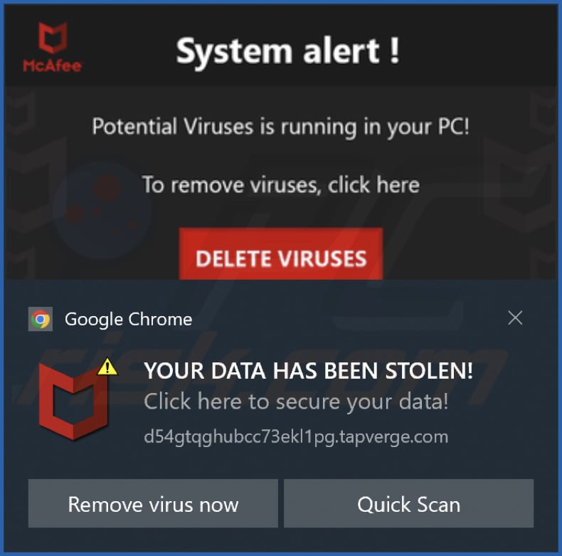Notification tapverge[.]com