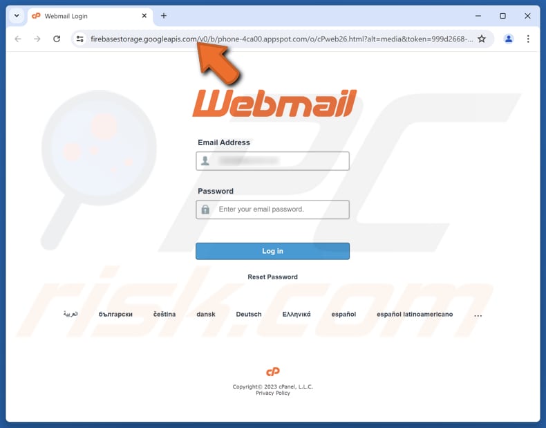 WordPress Email Address Verification Site web frauduleux