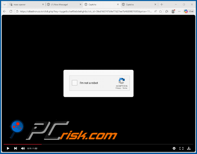 Apparence du site web cikadron.co[.]in (GIF)
