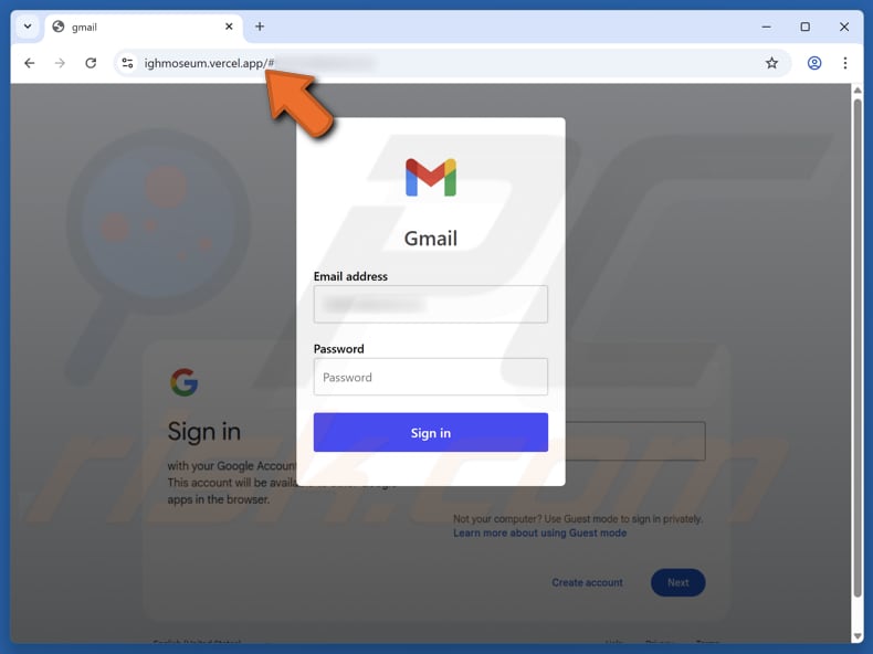 Pending Configuration Verification Arnaque par e-mail faux site web