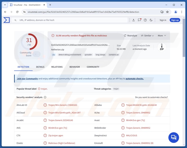 Torg programme de vol d'informations
