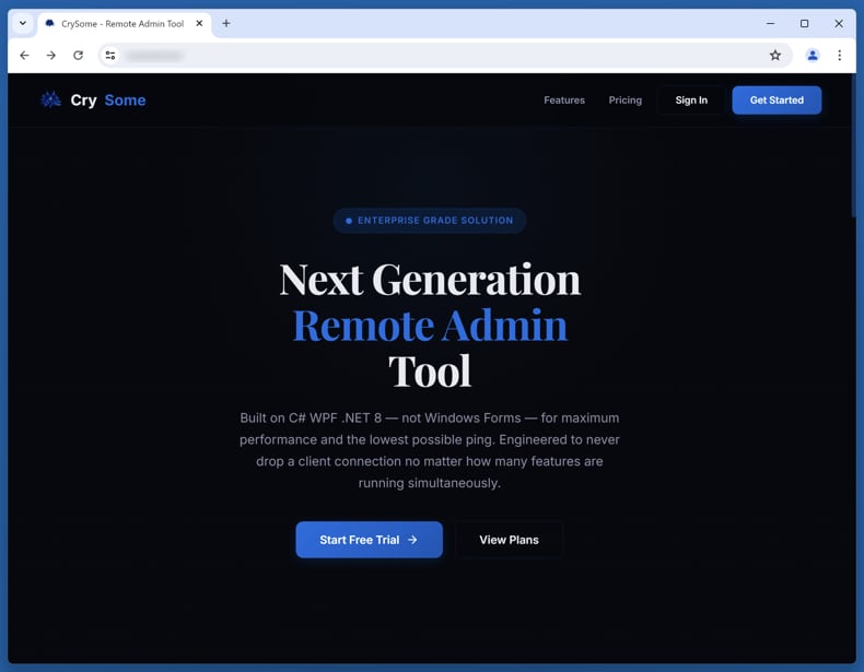 Site de promotion du RAT CrySome