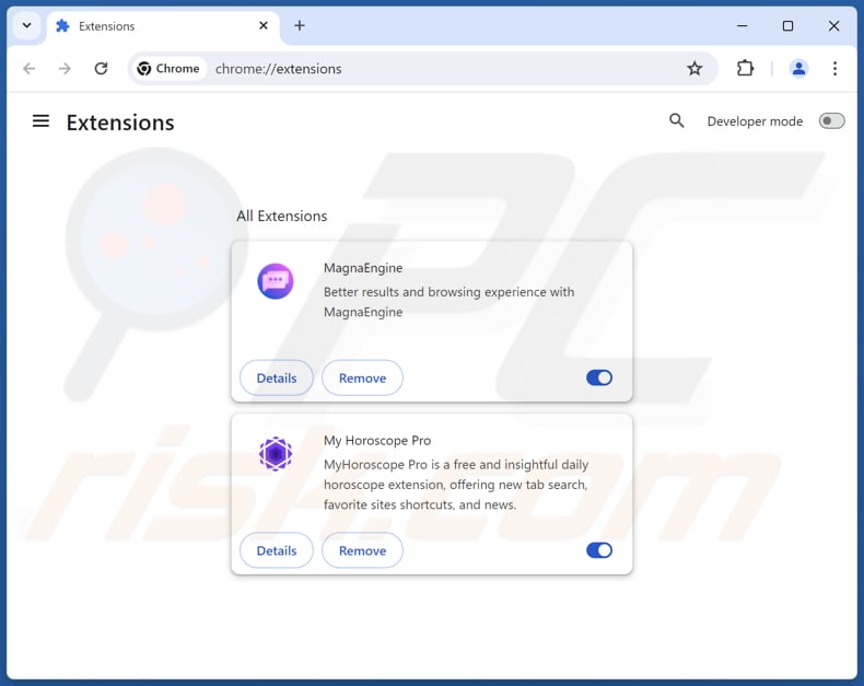 Suppression des extensions Google Chrome liées à mightytechy.com