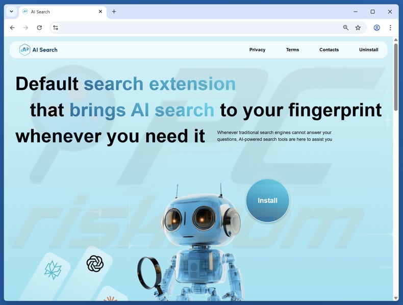 promoteur de la redirection aisearchapp.net