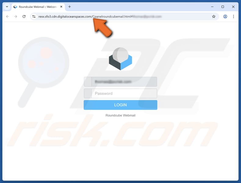 Faux site de connexion de l'arnaque Email Deliverability Alert