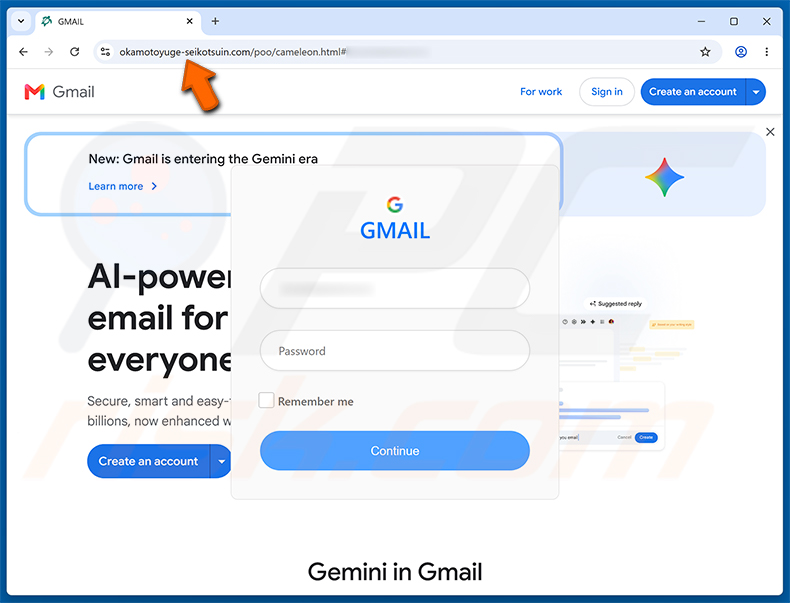 Page de phishing Your Microsoft Outlook Email Client Is Outdated - okamotoyuge-seikotsuin[.]com