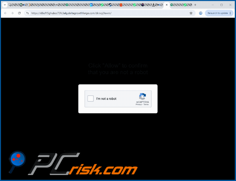 apparence du site web deltagrowthforge[.]com (GIF)