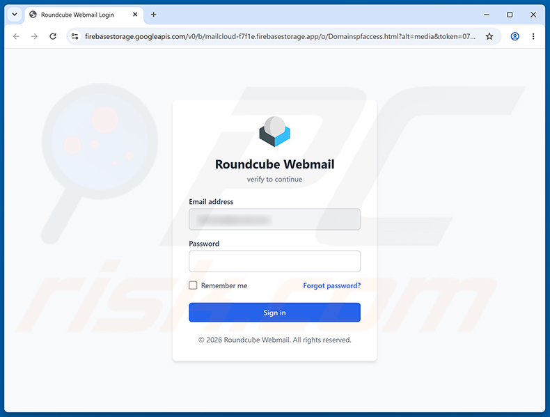 Page d'hameçonnage Domain Ownership Revalidation Required