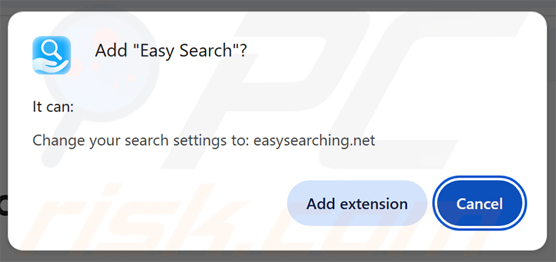 Autorisations du pirate de navigateur Easy Search