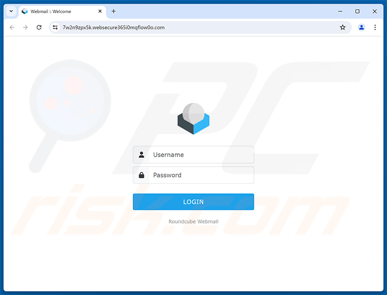 Page de phishing Routine Update Of User Database