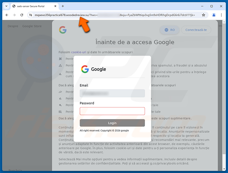 Page de phishing Organization Needs Information To Keep Account Secure