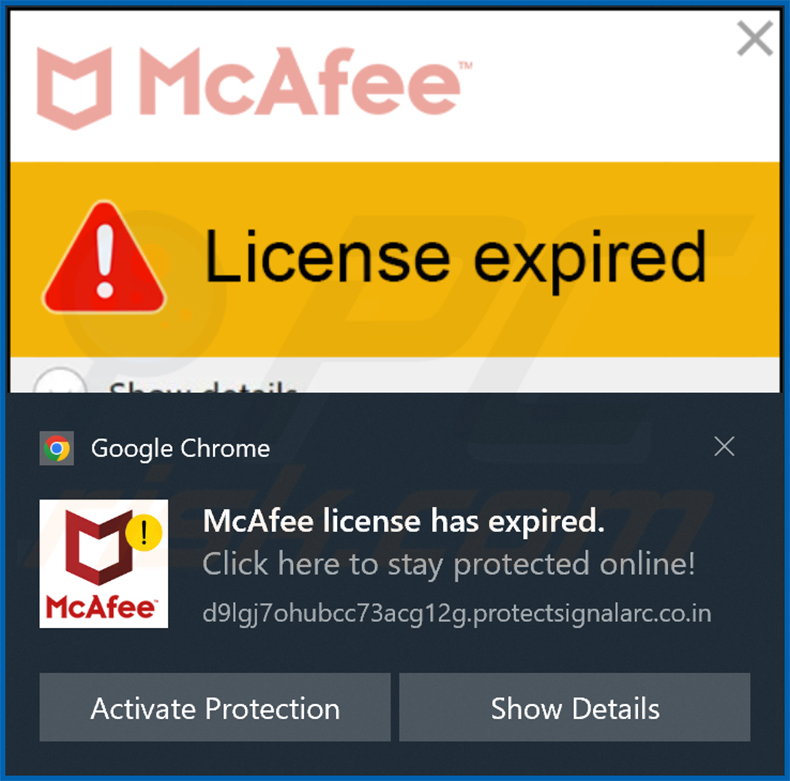 notification de protectsignalarc[.]co.in