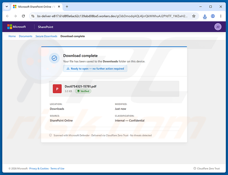 Site web malveillant promu via la campagne de spam Tax Summary Email Virus